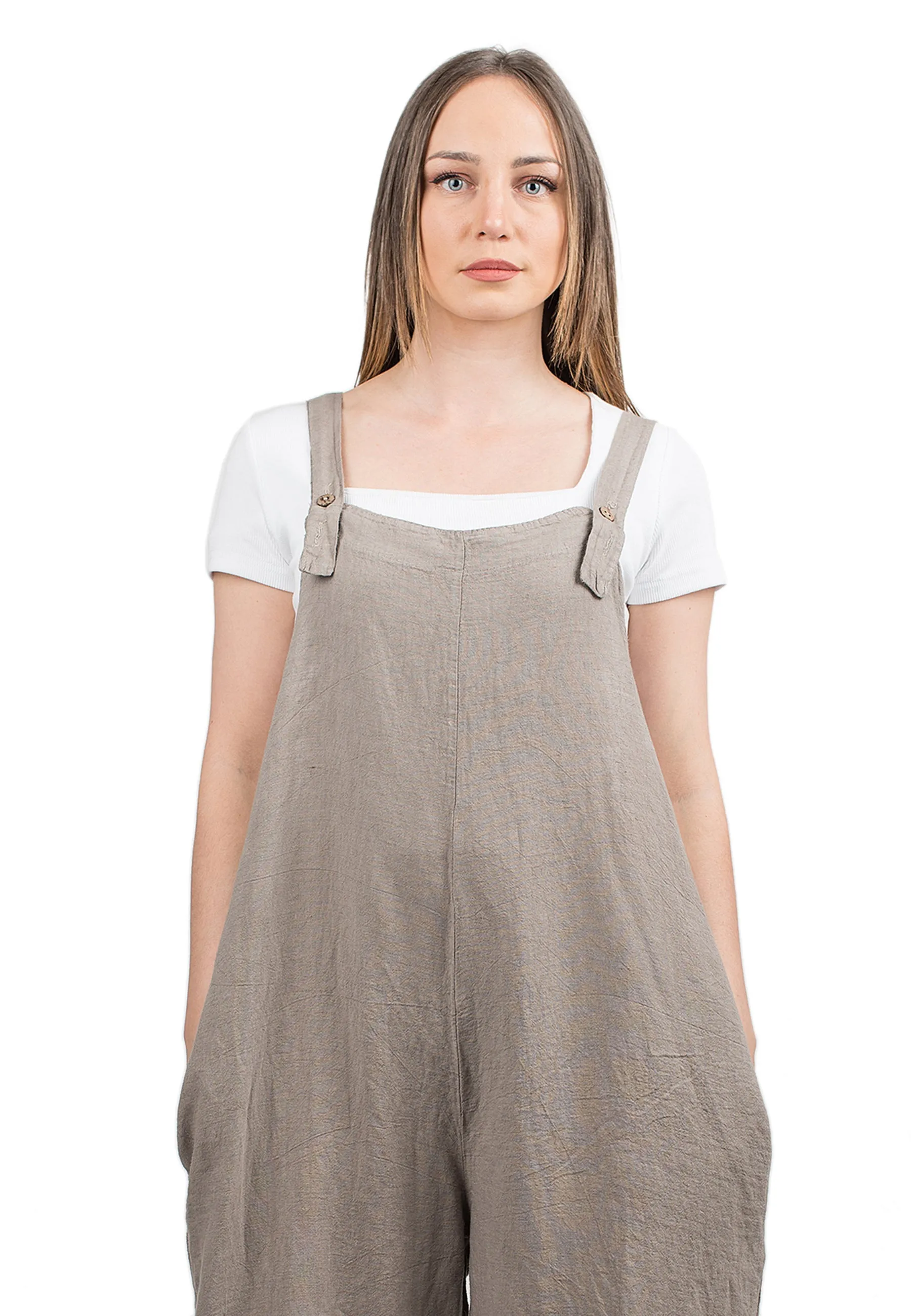 Dungarees 100% linen