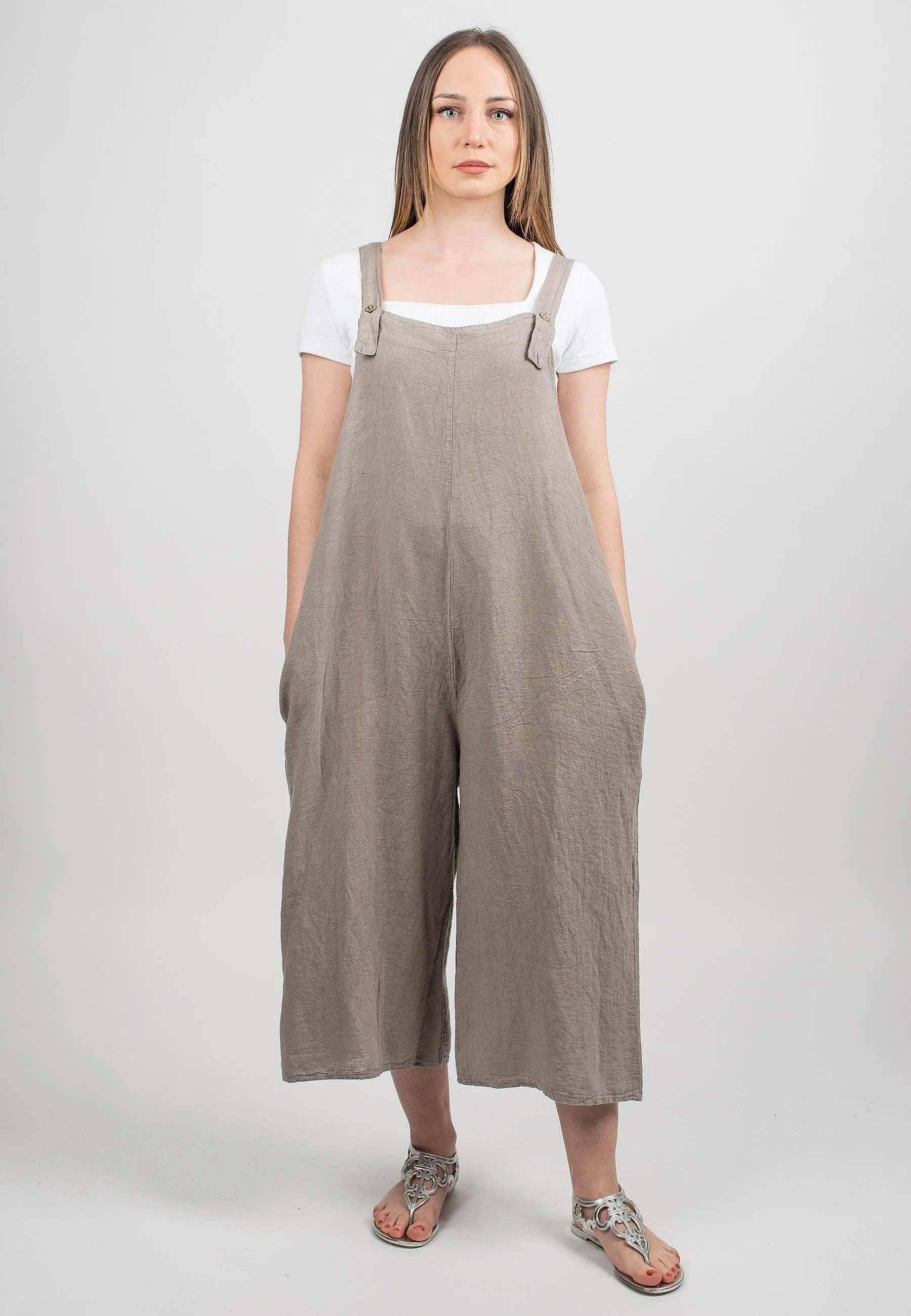 Dungarees 100% linen