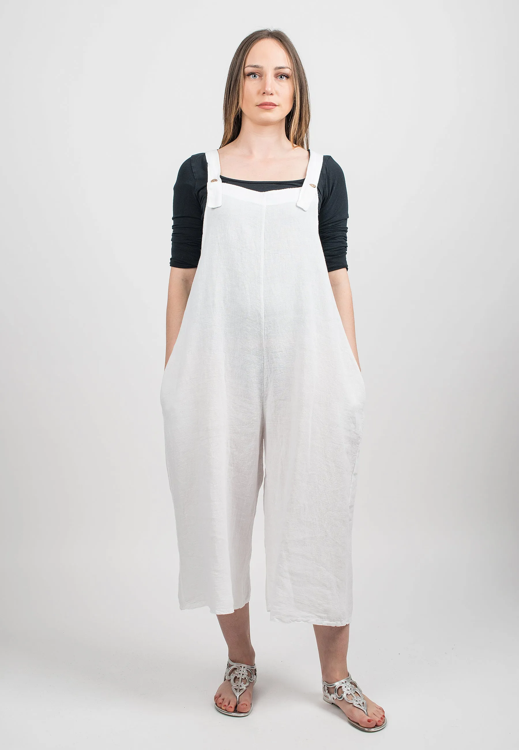 Dungarees 100% linen