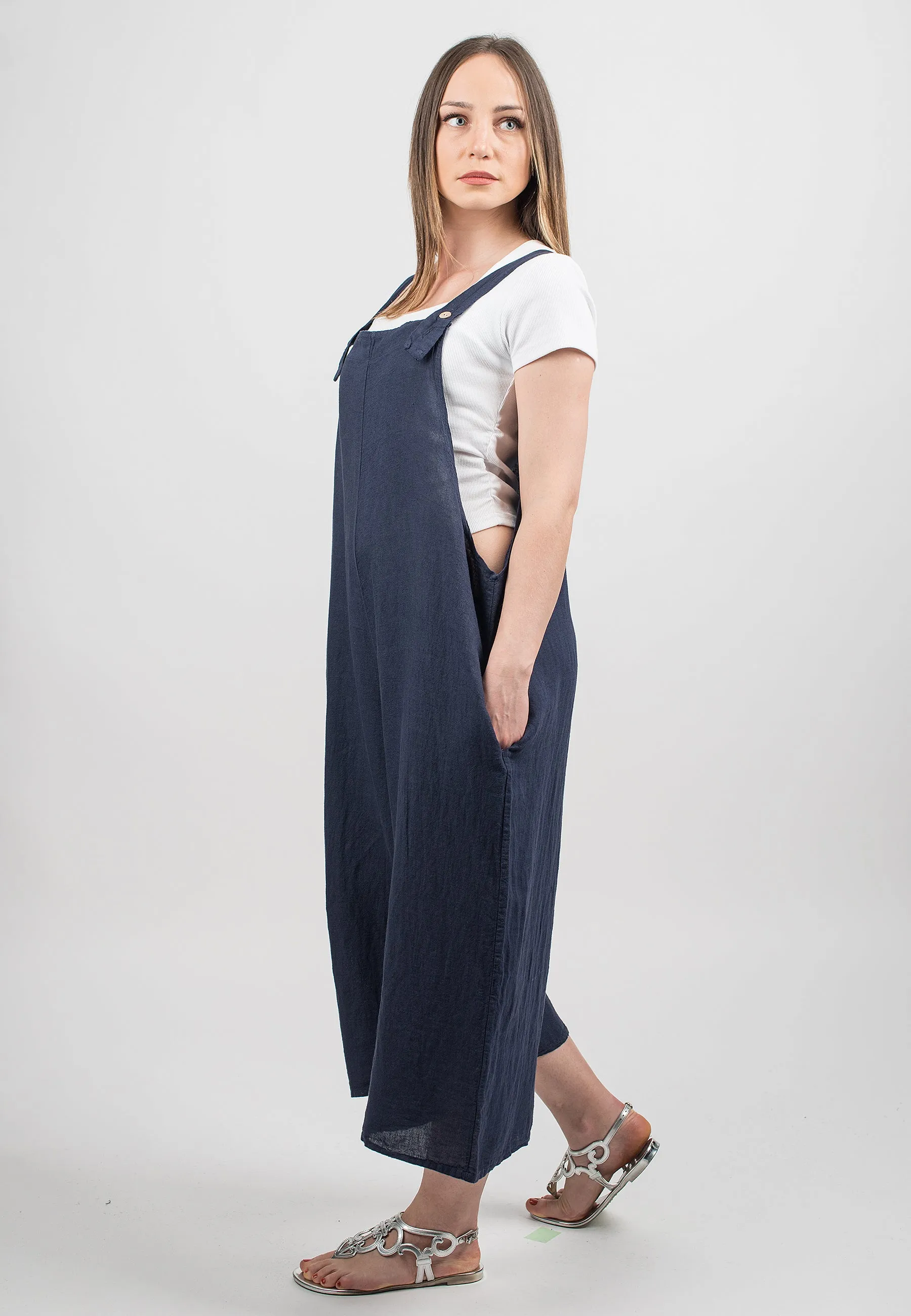 Dungarees 100% linen