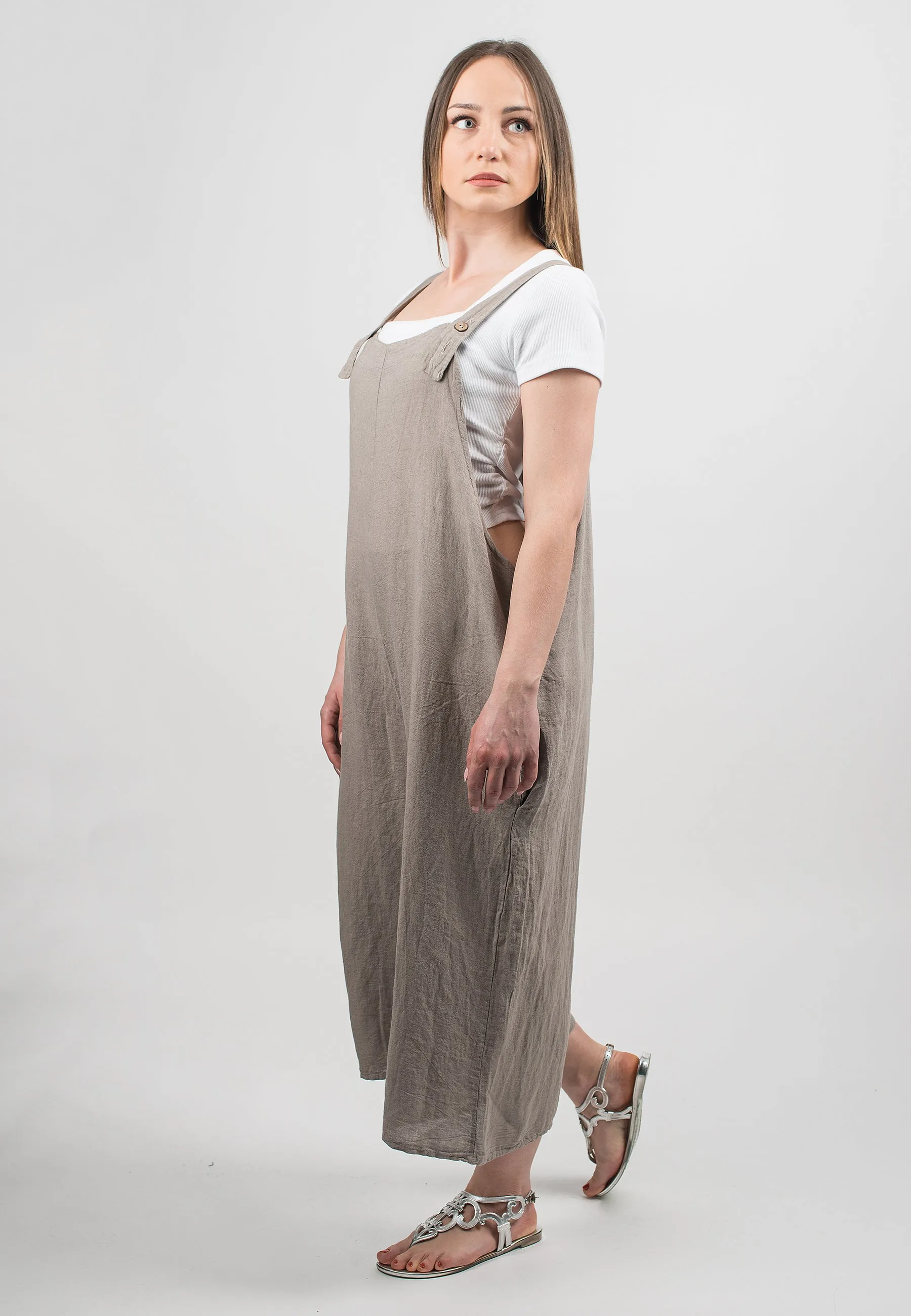 Dungarees 100% linen