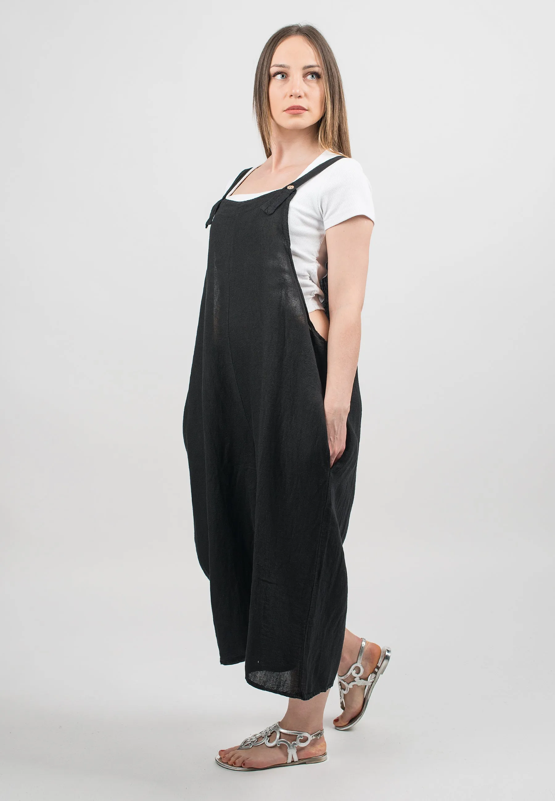 Dungarees 100% linen