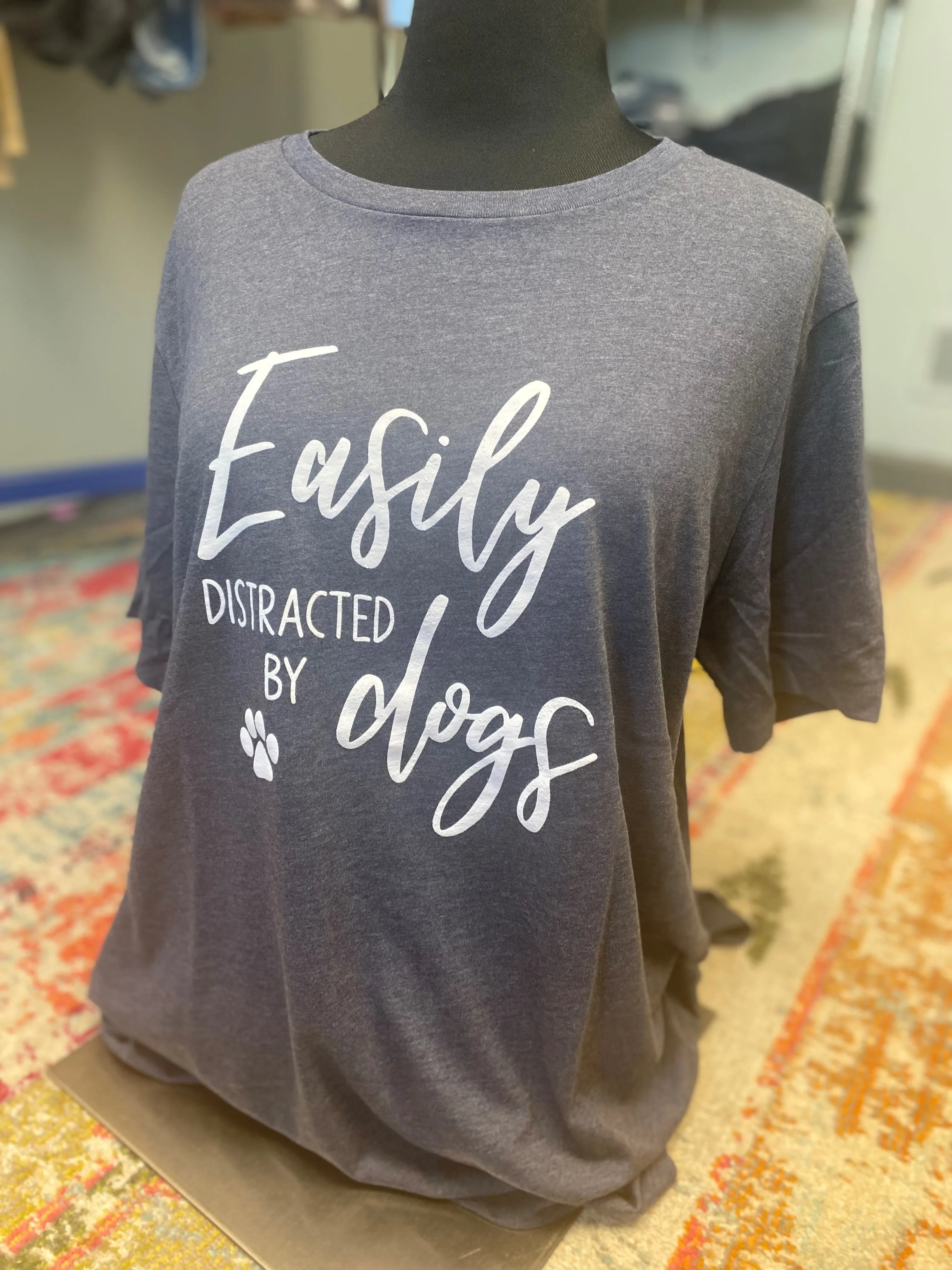 Easily Distracted By Dogs Graphic Tee