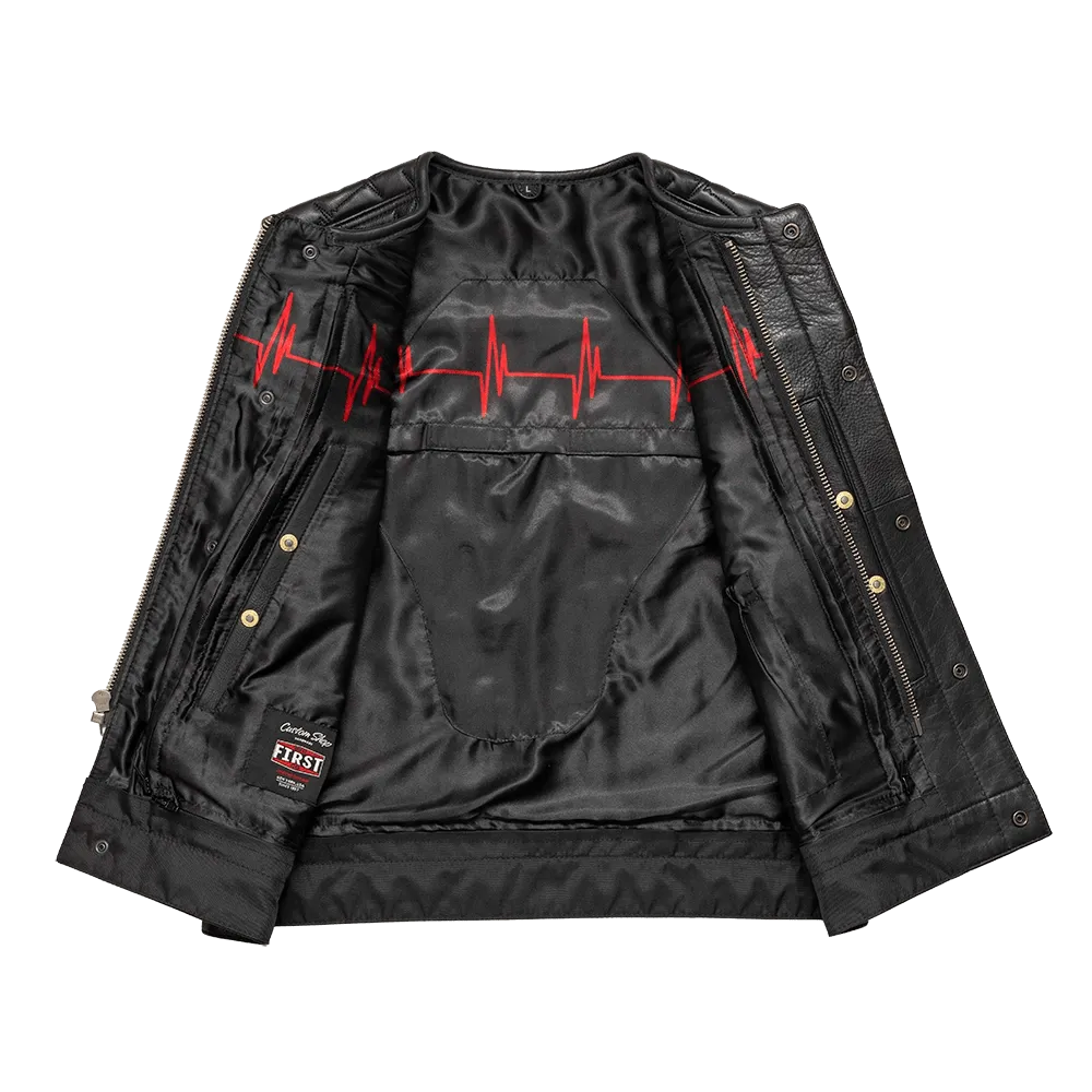 EKG Men's Leather Motorcycle Vest (Limited Edition)