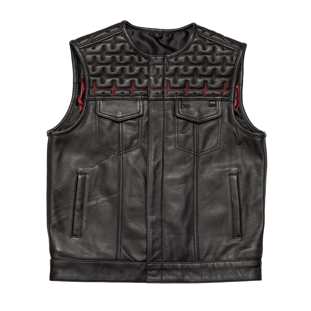 EKG Men's Leather Motorcycle Vest (Limited Edition)