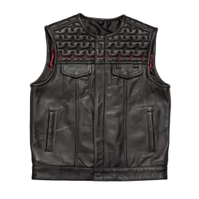 EKG Men's Leather Motorcycle Vest (Limited Edition)