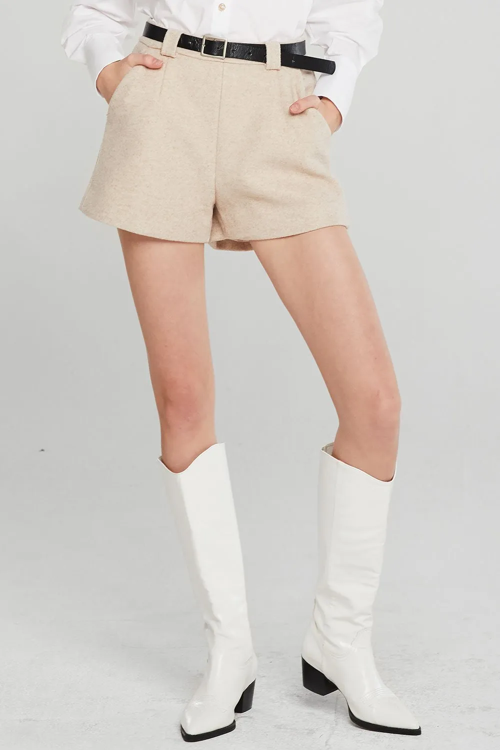 Elyse Woolen Short w/Belt