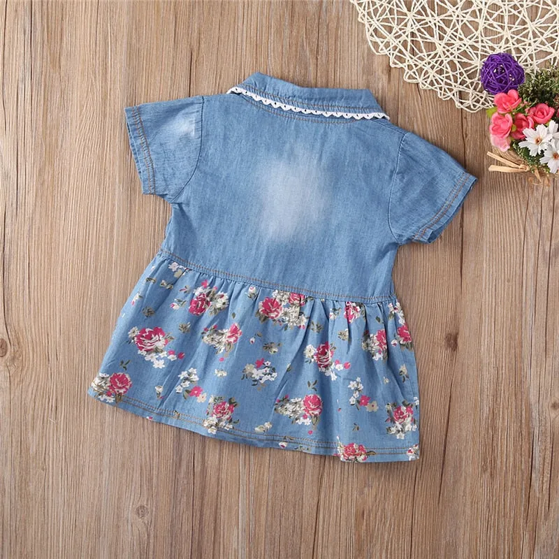 Floral Denimum Dress