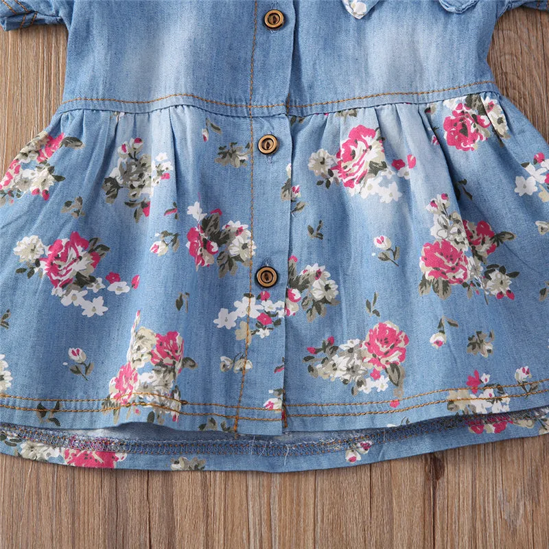 Floral Denimum Dress