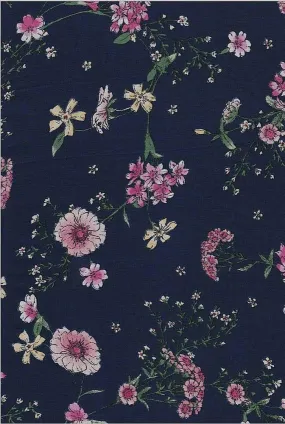 FLORAL PRINT ON POLYESTER SATIN CHIFFON [NFF190409-035]