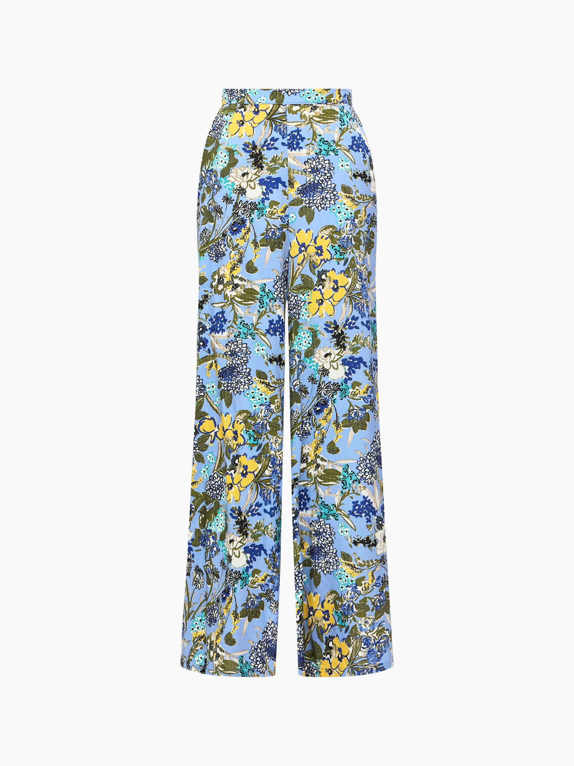 Floral Print Wide Leg Trousers