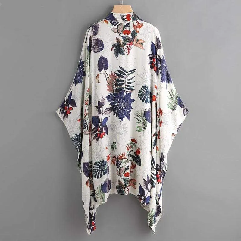 Floral Printed Blouse Summer Cardigan