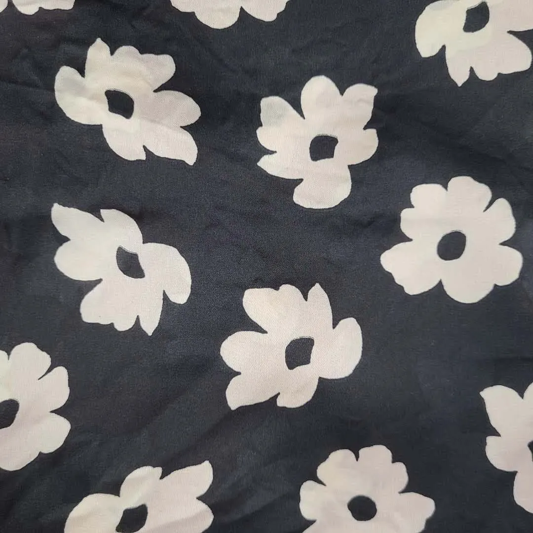 FLORAL PRINTED ON POLYESTER SATIN CHIFFON NFF20312-035