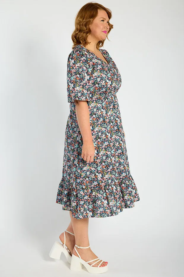 Florida Flower Burst Dress