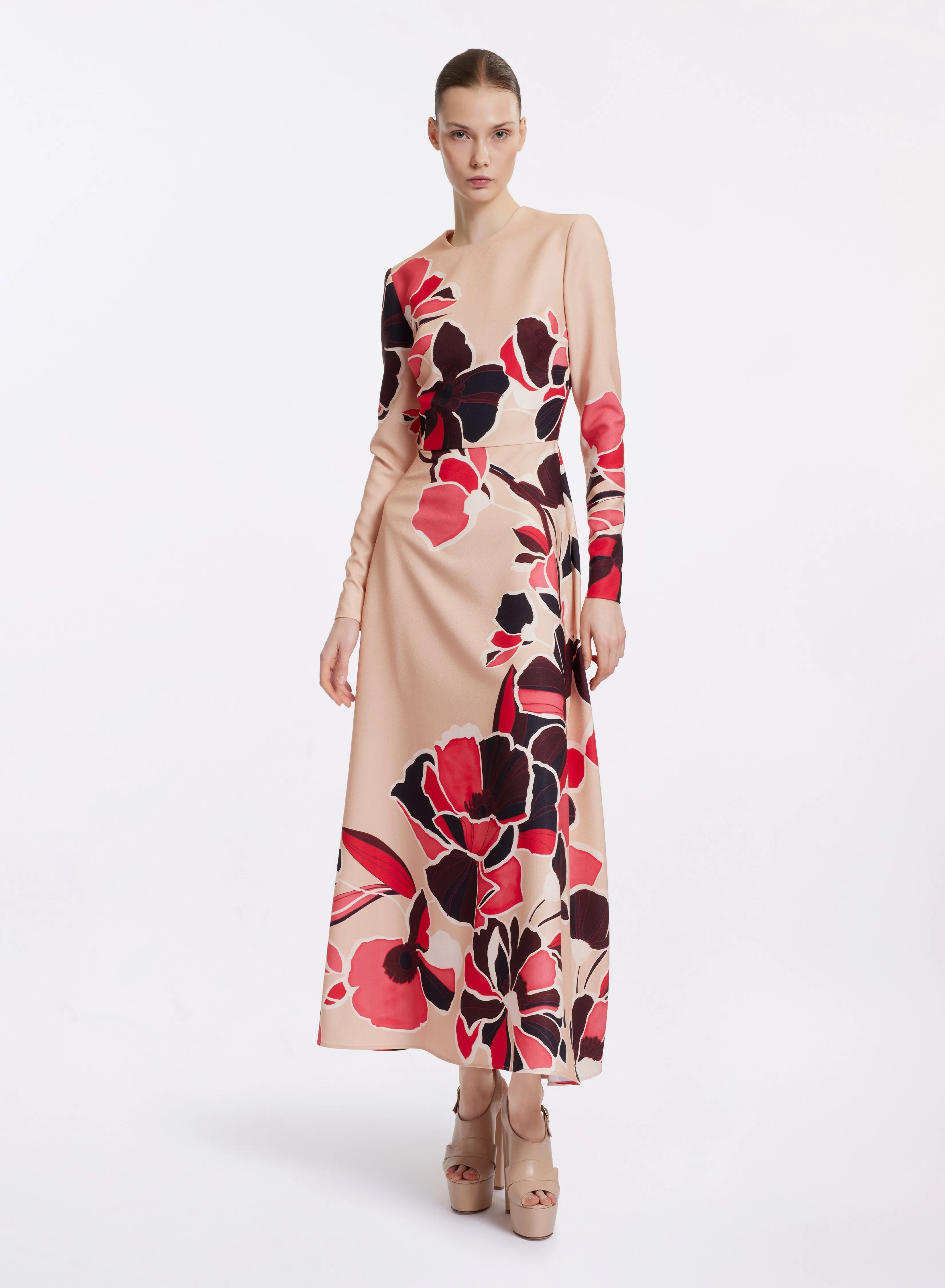 Flower Print Cady Dress