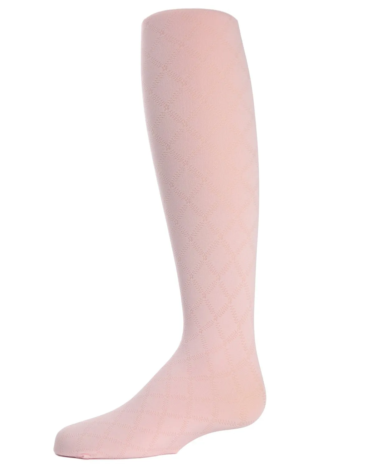 Flowers and Diamonds Girls Opaque Tights