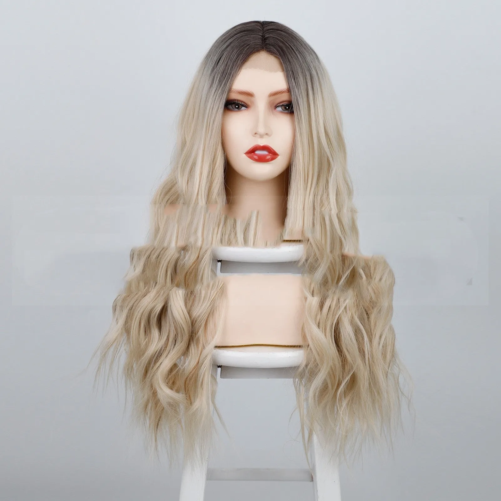 Fluffy Water Ripple Wig Headgear