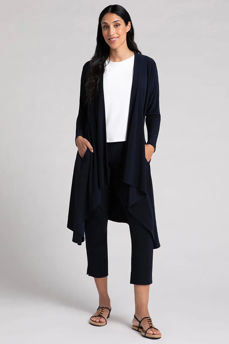 Flutter Duster Cardigan | Navy