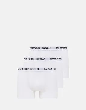 G-Star RAW Classic 3 Pack Trunk Triple White Underwear