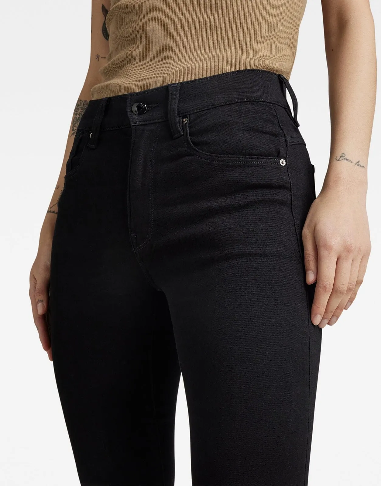 G-Star RAW Lhana Skinny Jeans Pitch Black