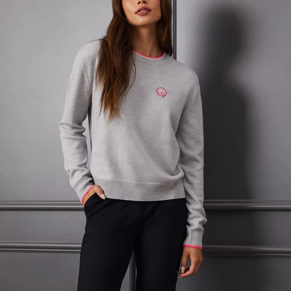 Gfore Circle G's Relaxed Merino Wool Crewneck Golf Sweater 2023 Women