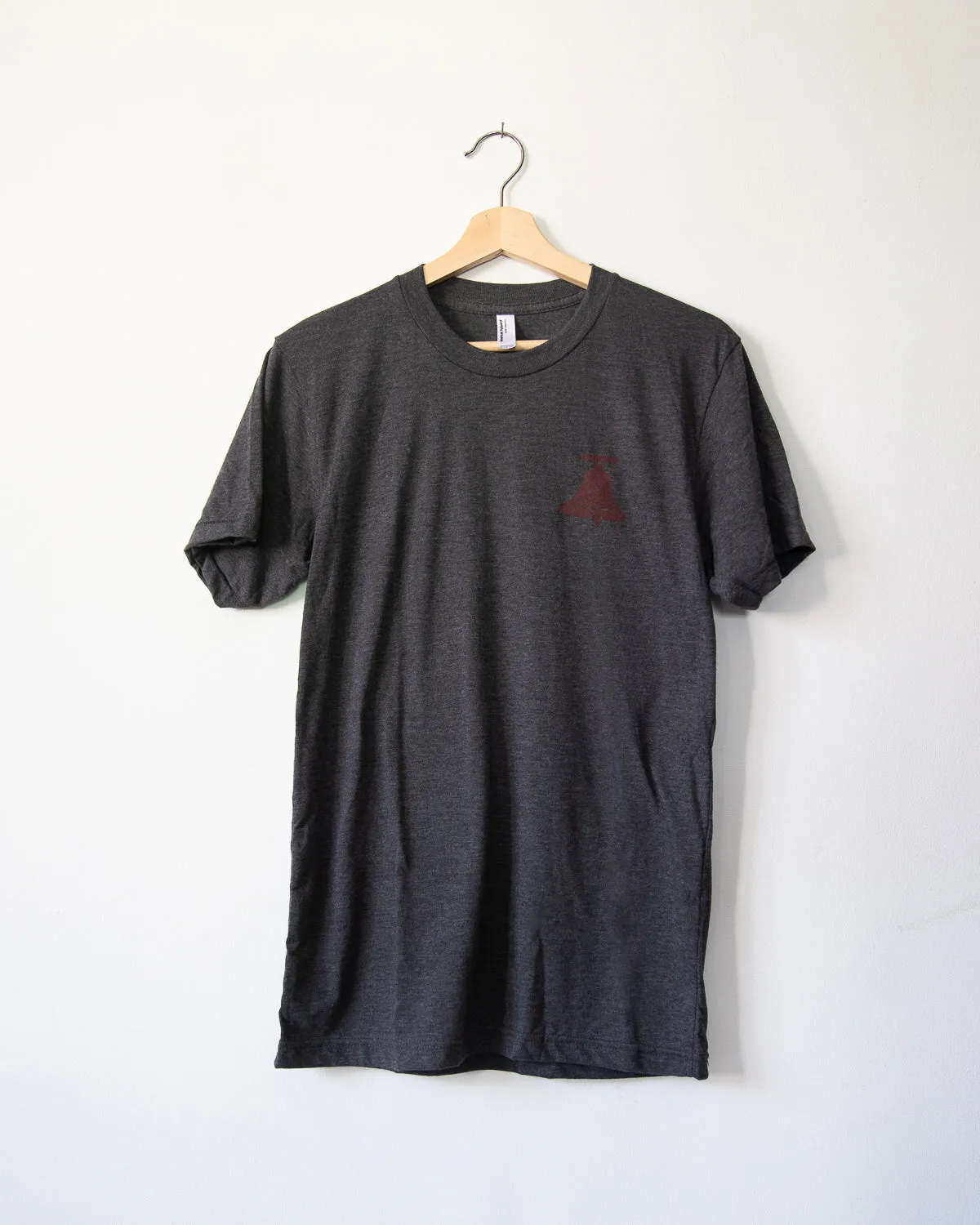 Heathered Grey tee with Bell Logo