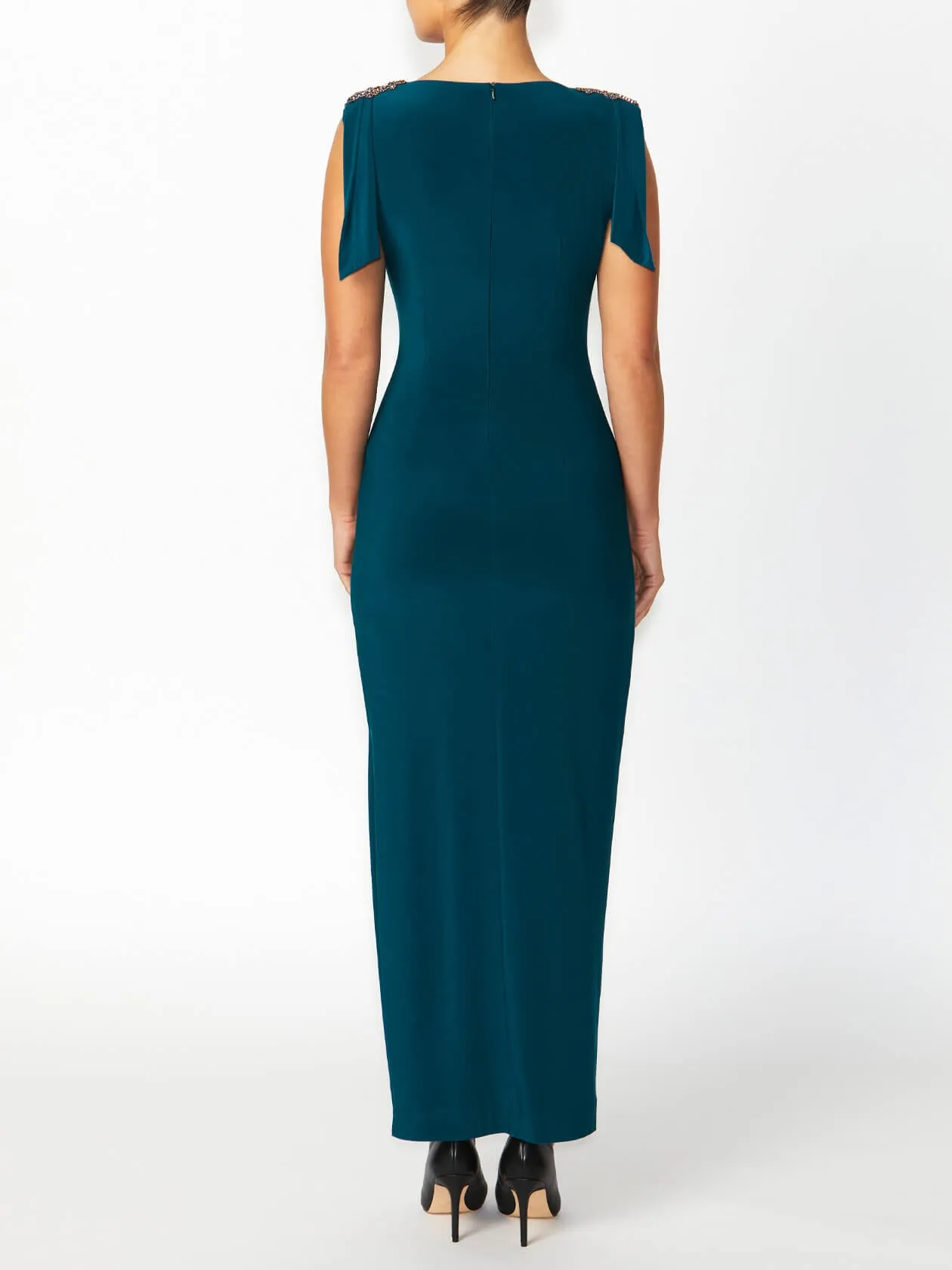 Hebe Petrol Jersey Gown