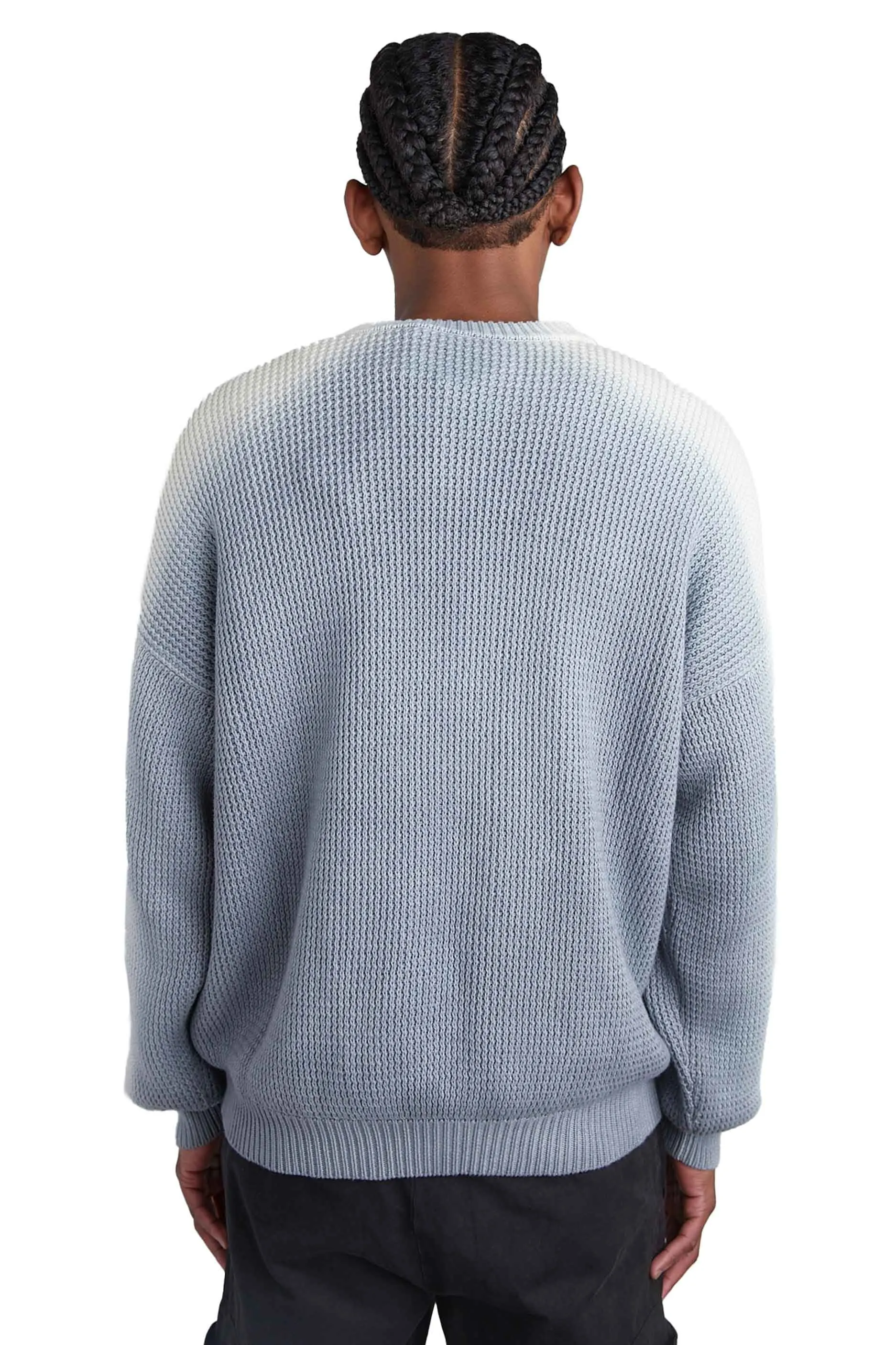 Heron Preston Gradient Knit Crewneck 'Grey'