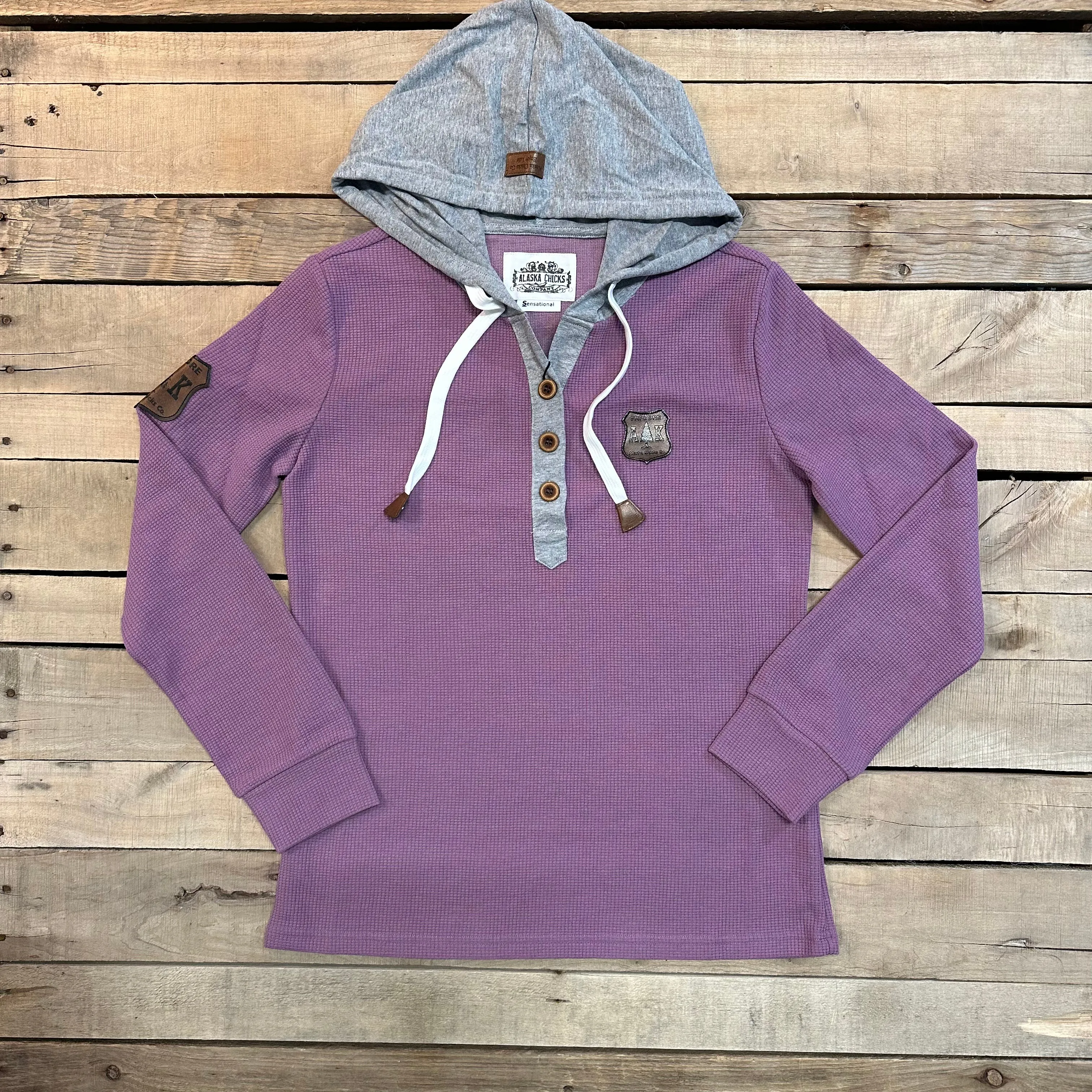 Hooded Waffle Henley