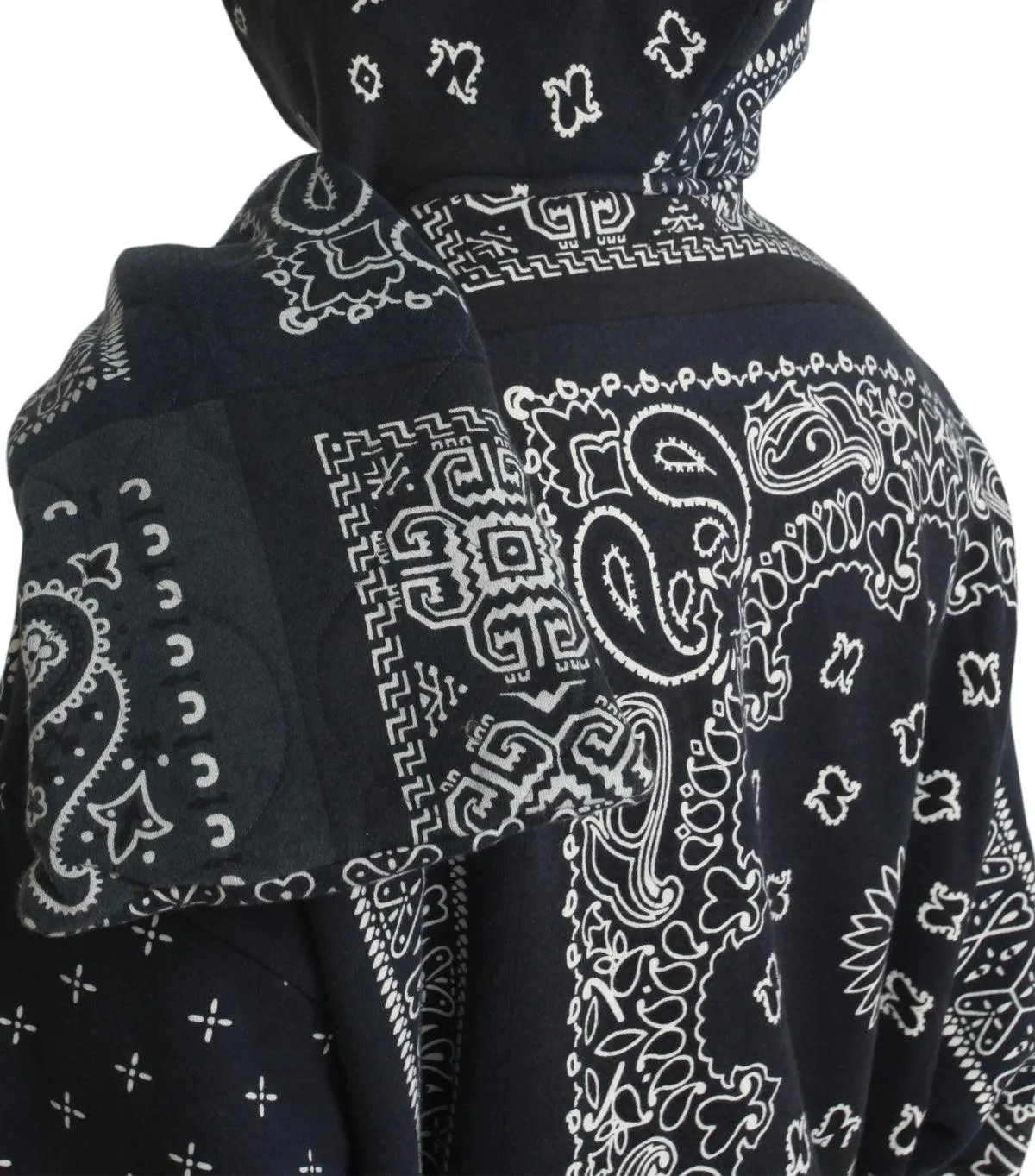 Kapital 30/- Sweater Knit Bandana Kesa Parka Black