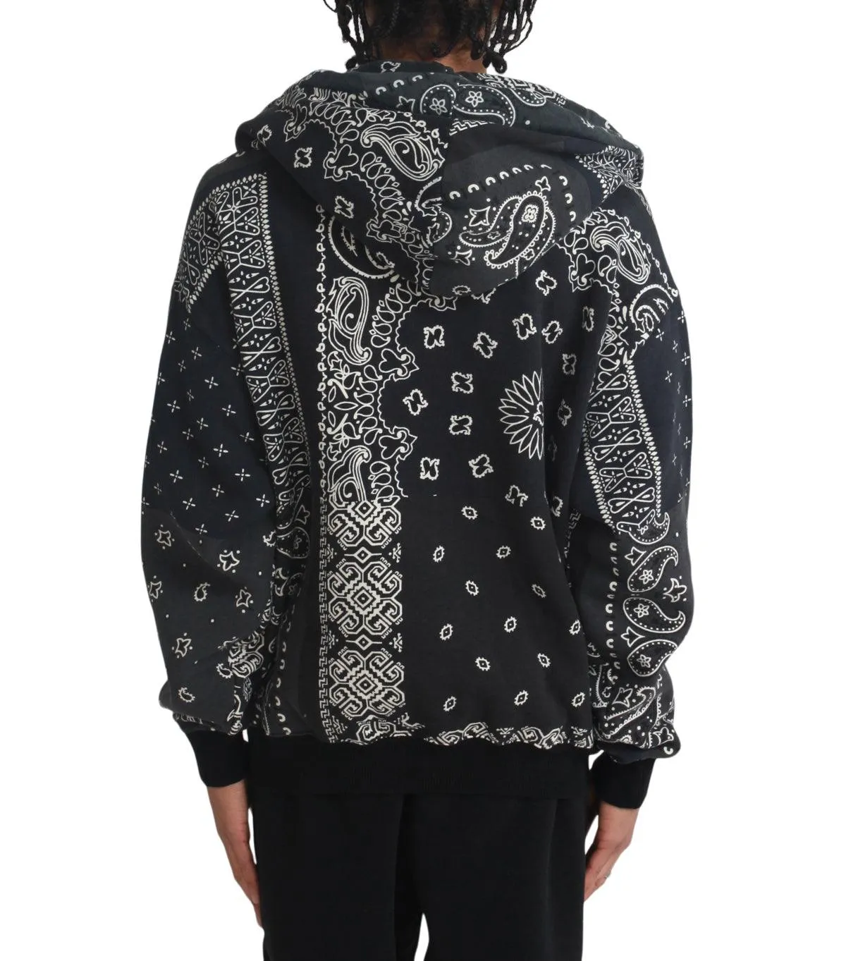 Kapital 30/- Sweater Knit Bandana Kesa Parka Black