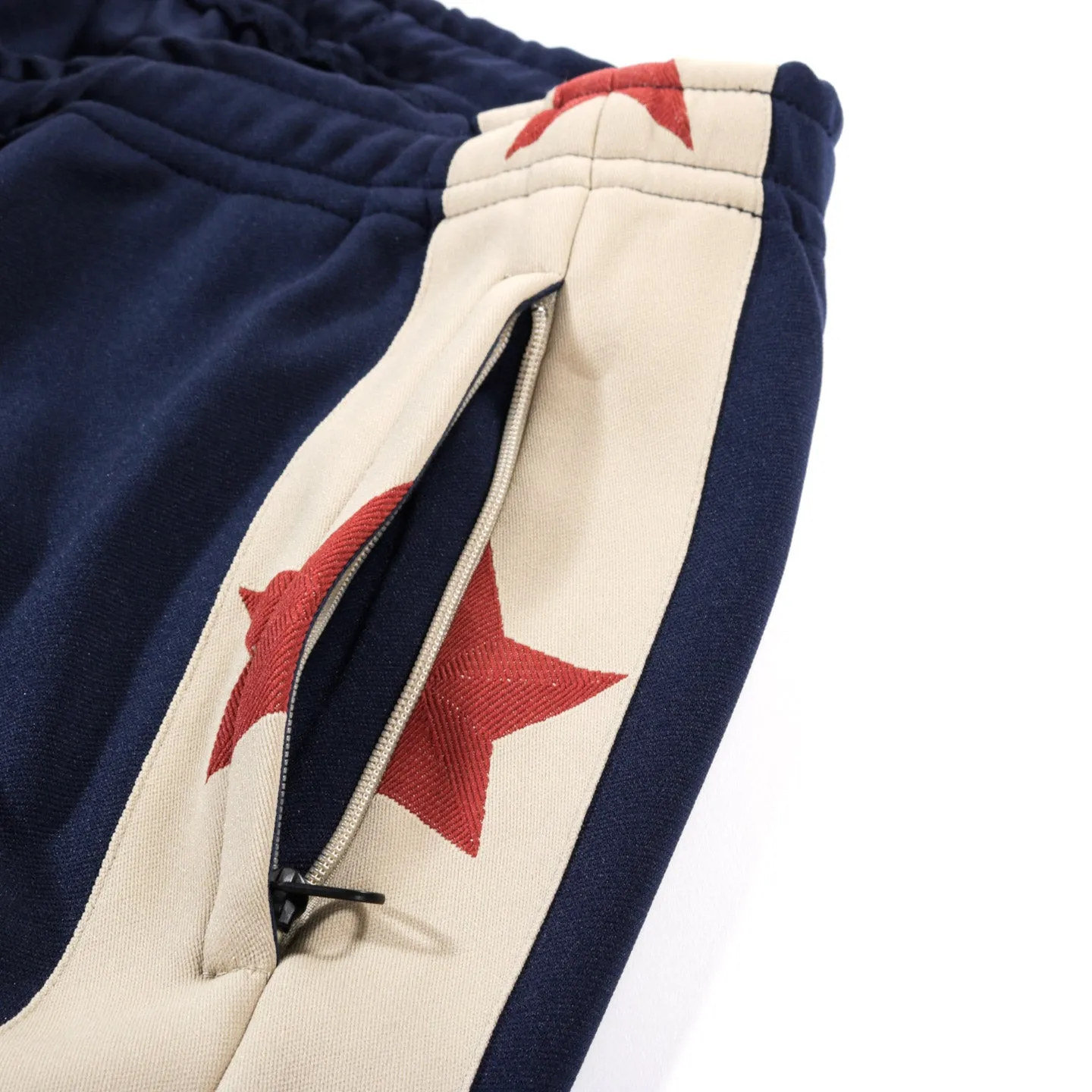 KAPITAL STUNT MAN & WOMAN TRACK PANTS NAVY