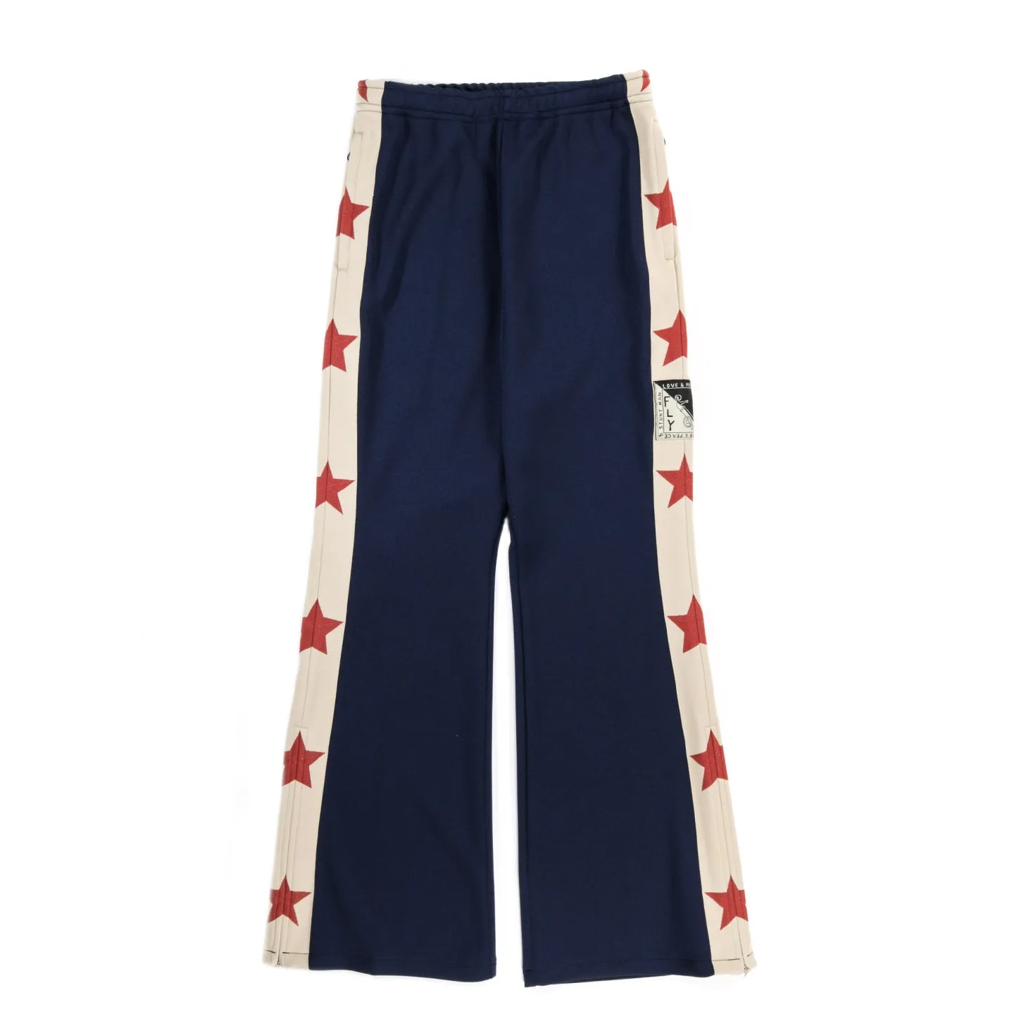 KAPITAL STUNT MAN & WOMAN TRACK PANTS NAVY