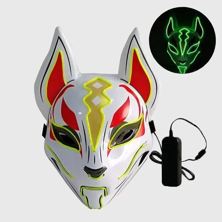 Kitsune Fox Spirit EL Mask