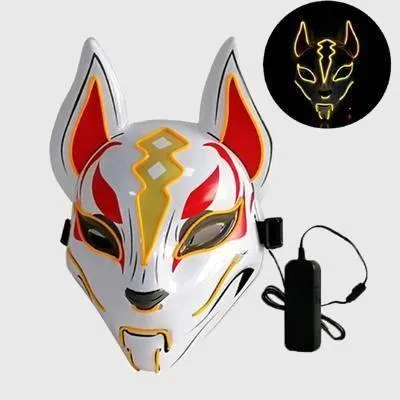 Kitsune Fox Spirit EL Mask