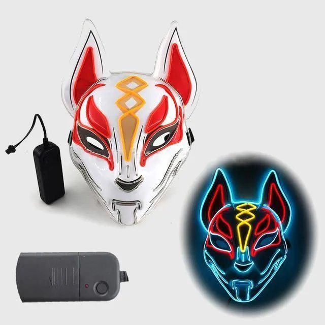 Kitsune Fox Spirit EL Mask