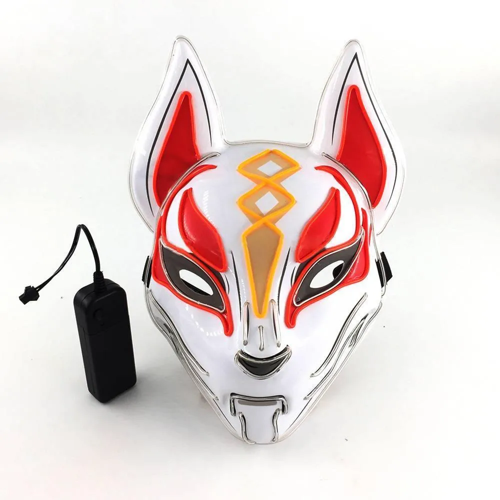 Kitsune Fox Spirit EL Mask