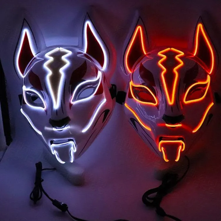 Kitsune Fox Spirit EL Mask