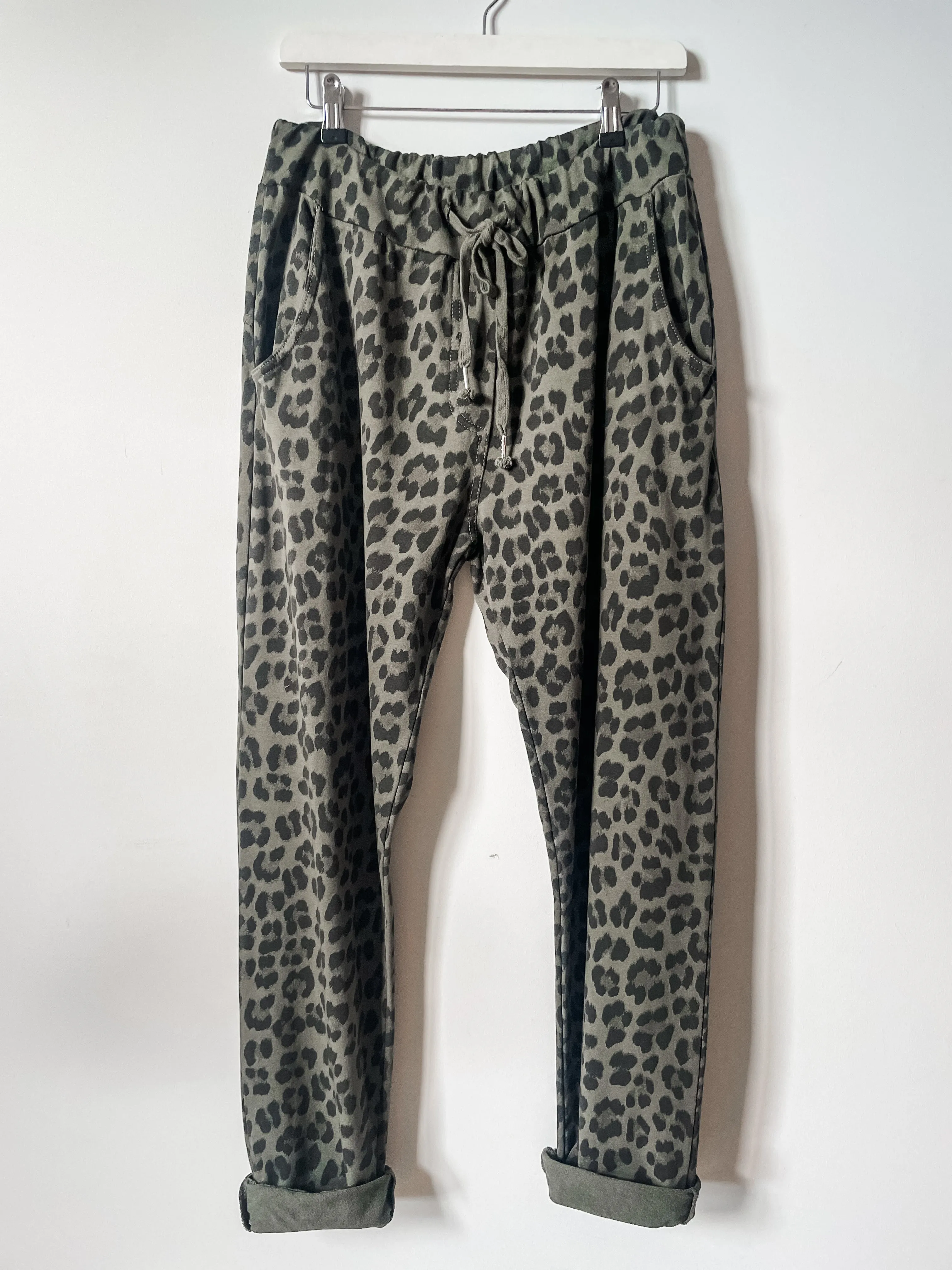 Leopard Print Joggers