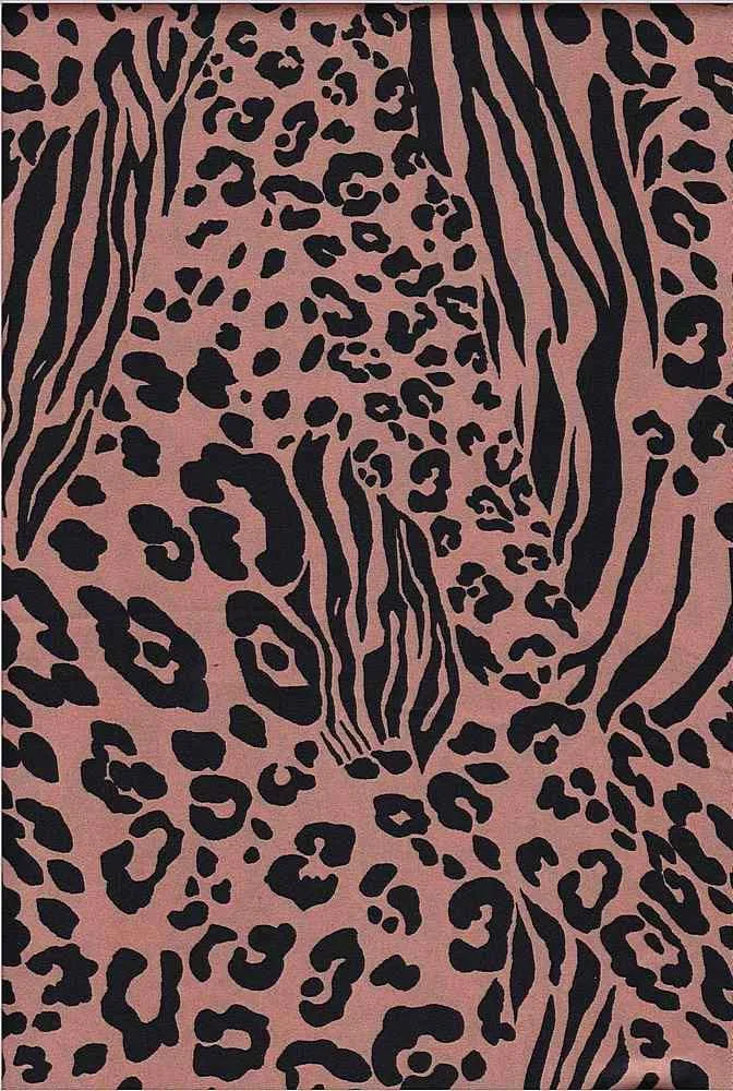 LEOPARD ZEBRA PRINT BLEND ON POLYESTER SATIN CHIFFON [NFA190846-035]