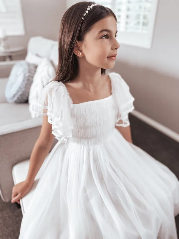 Liliana Girls White Dress