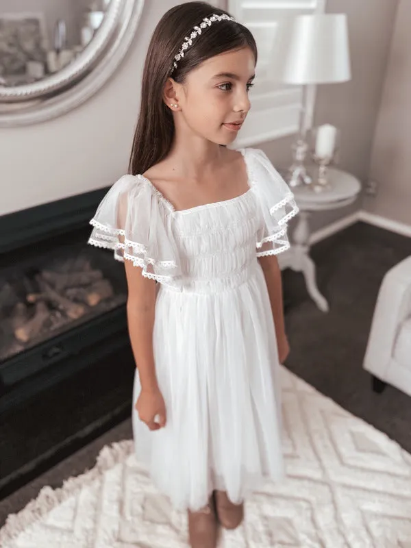 Liliana Girls White Dress