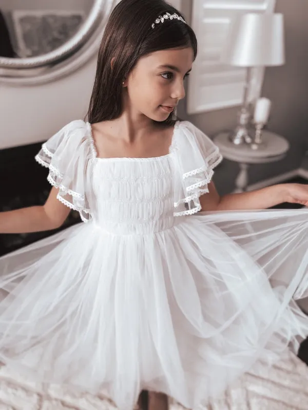 Liliana Girls White Dress