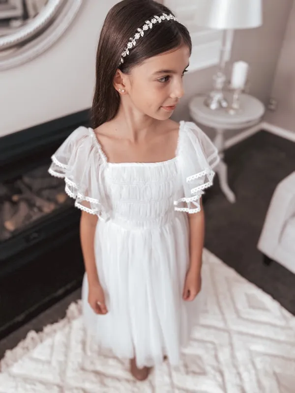 Liliana Girls White Dress