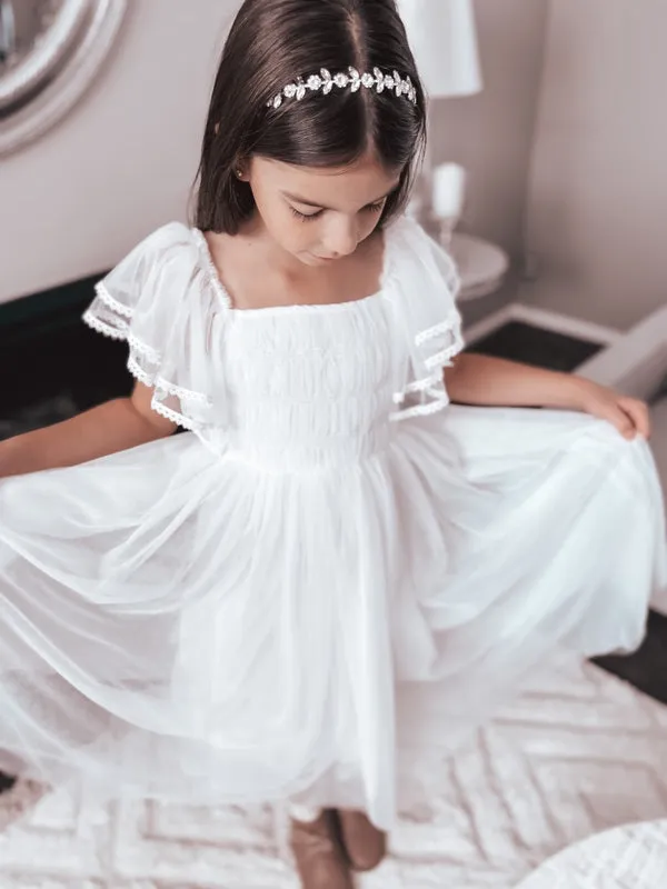 Liliana Girls White Dress