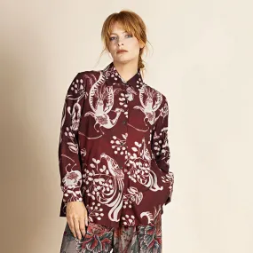 lyrebird tapestry trapeze shirt