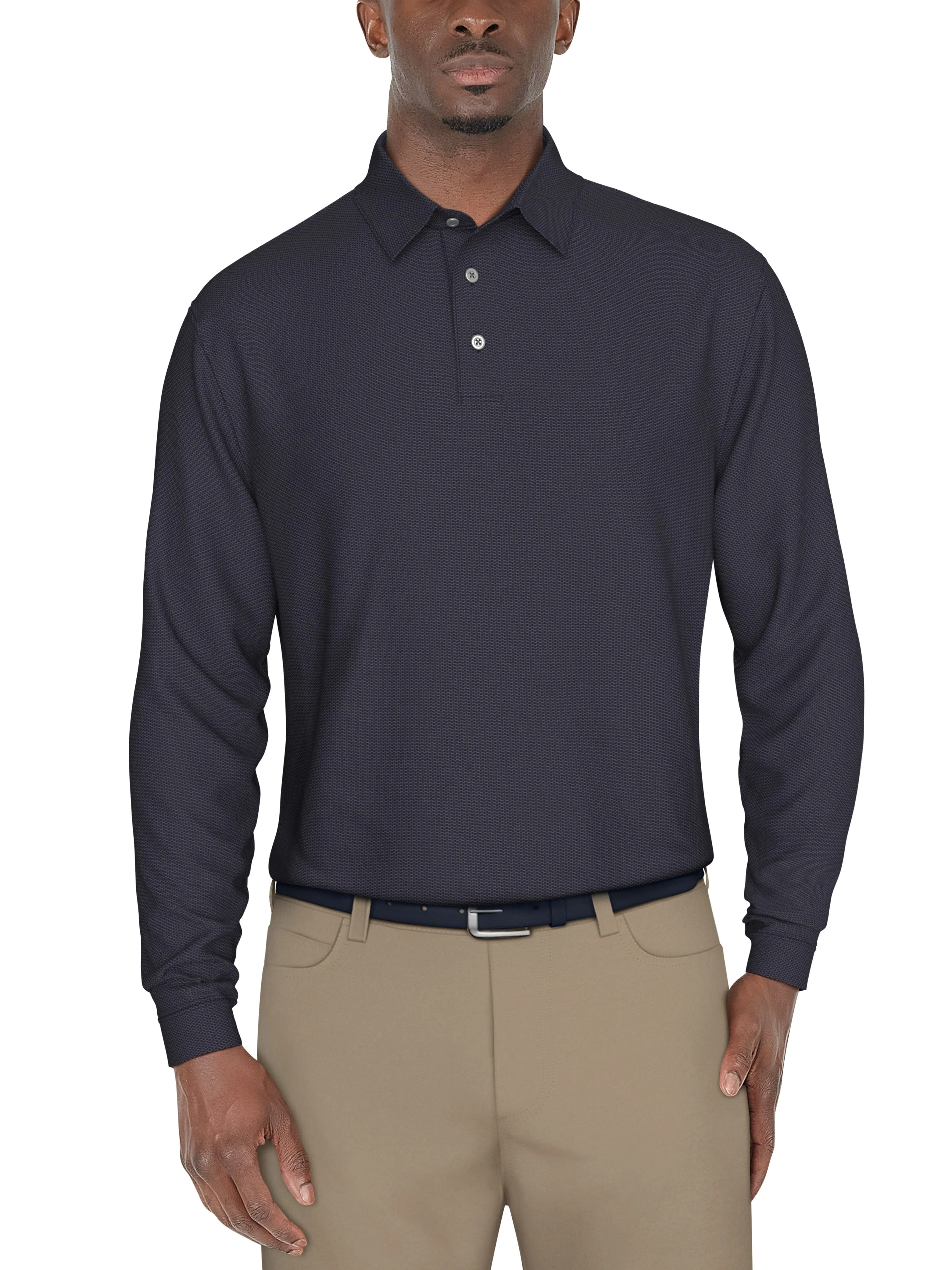 Men's Jacquard Golf Polo