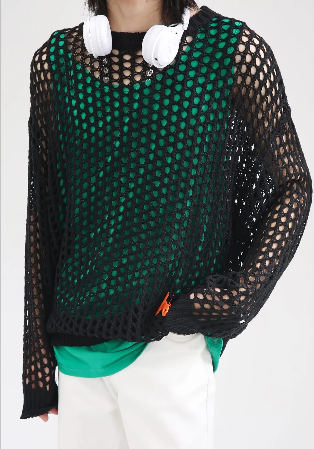 Mesh Knit Sweater