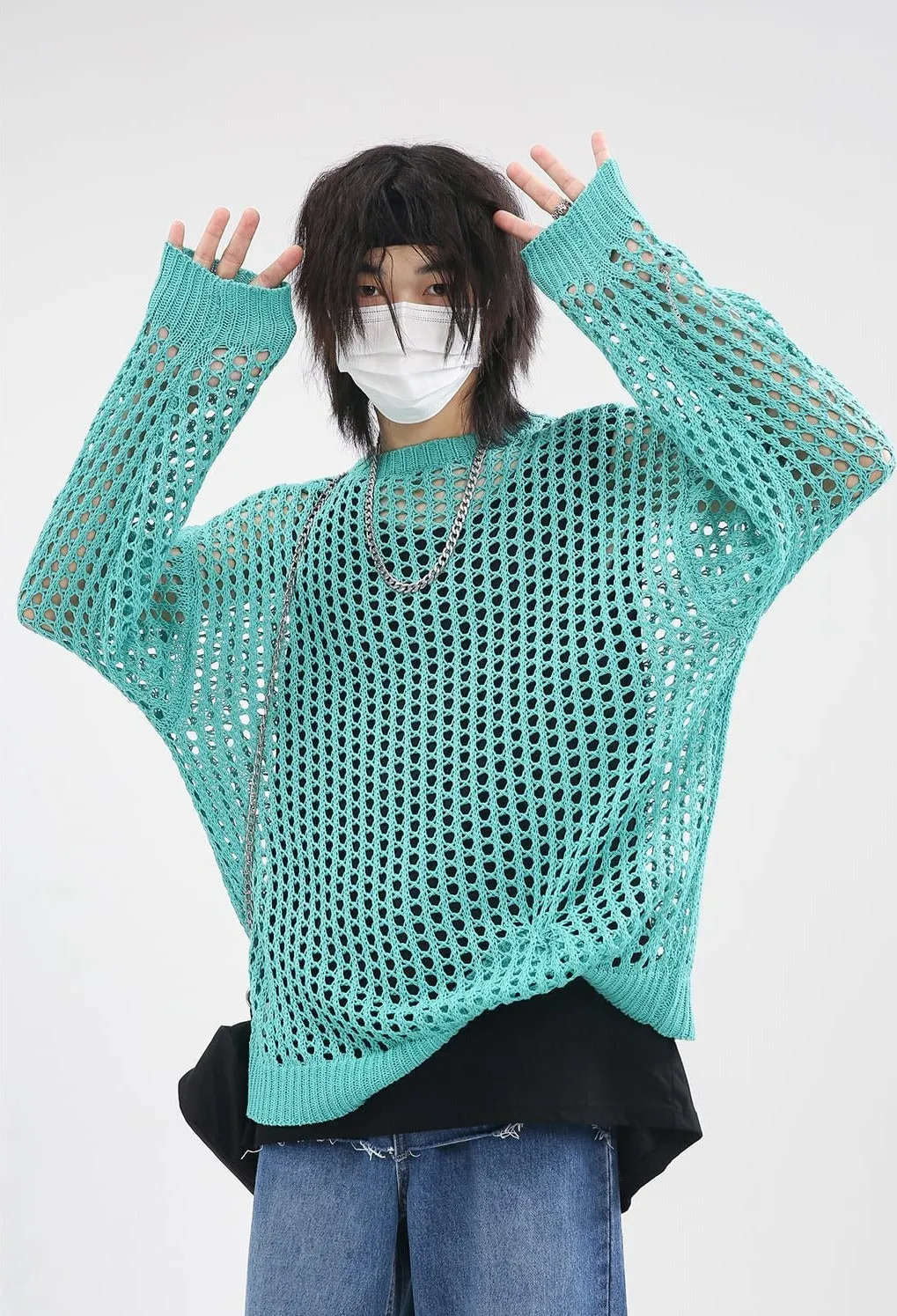 Mesh Knit Sweater