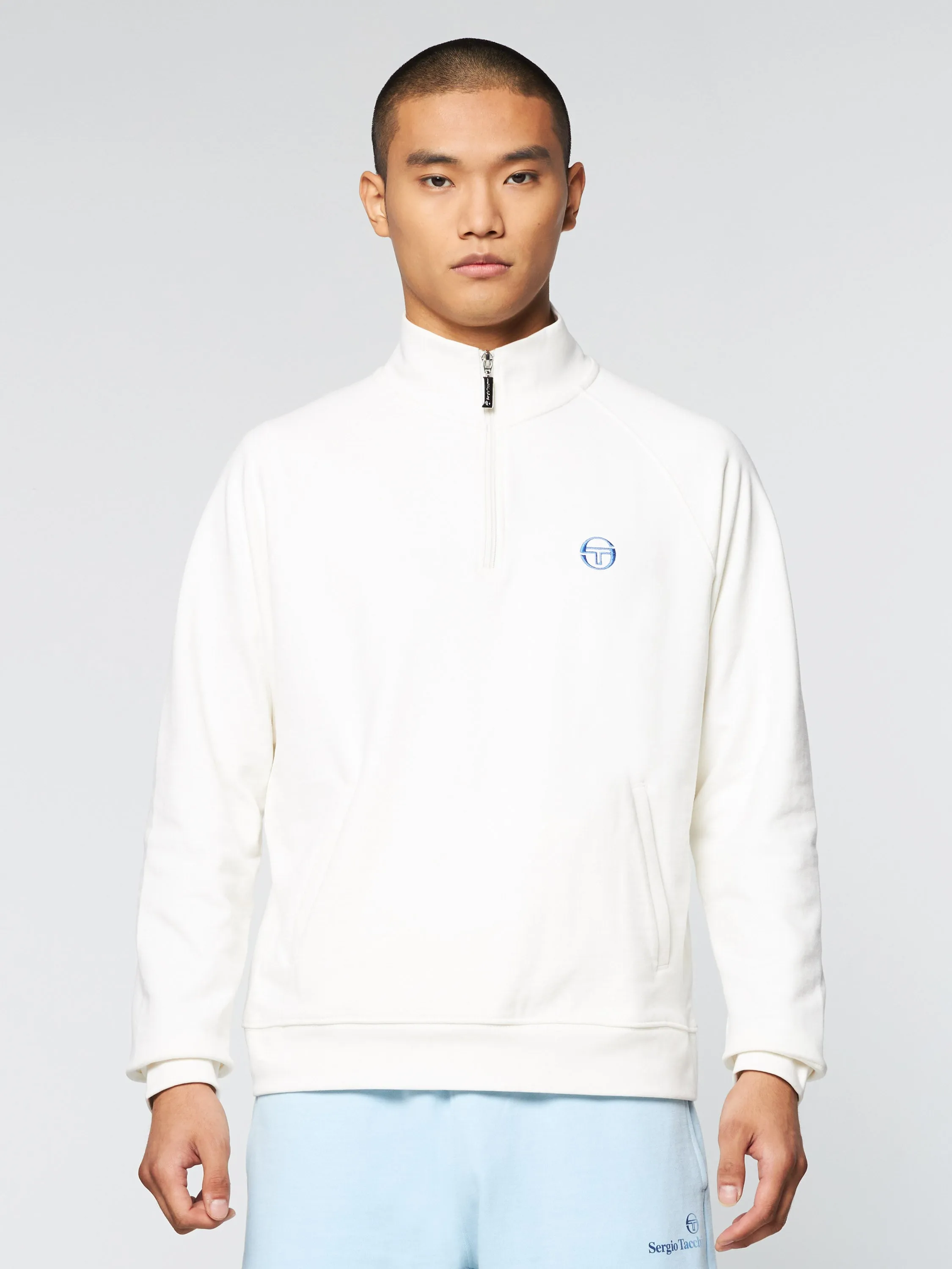 Mezza Half Zip- Gardenia